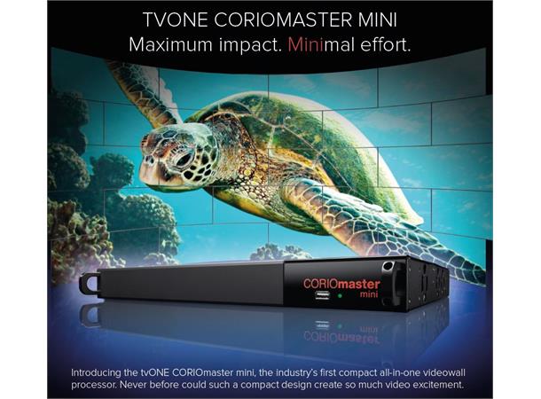 tvONE CORIOmaster Mini - Chasiss Modular VideoWall Controller - 6 modules 